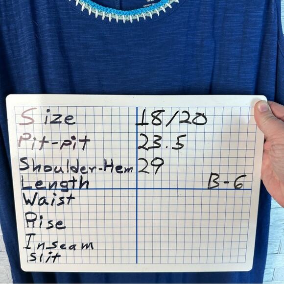 Lane Bryant Womens tank top crocheted neck line coastal layering piece plus size - Picture 12 of 12